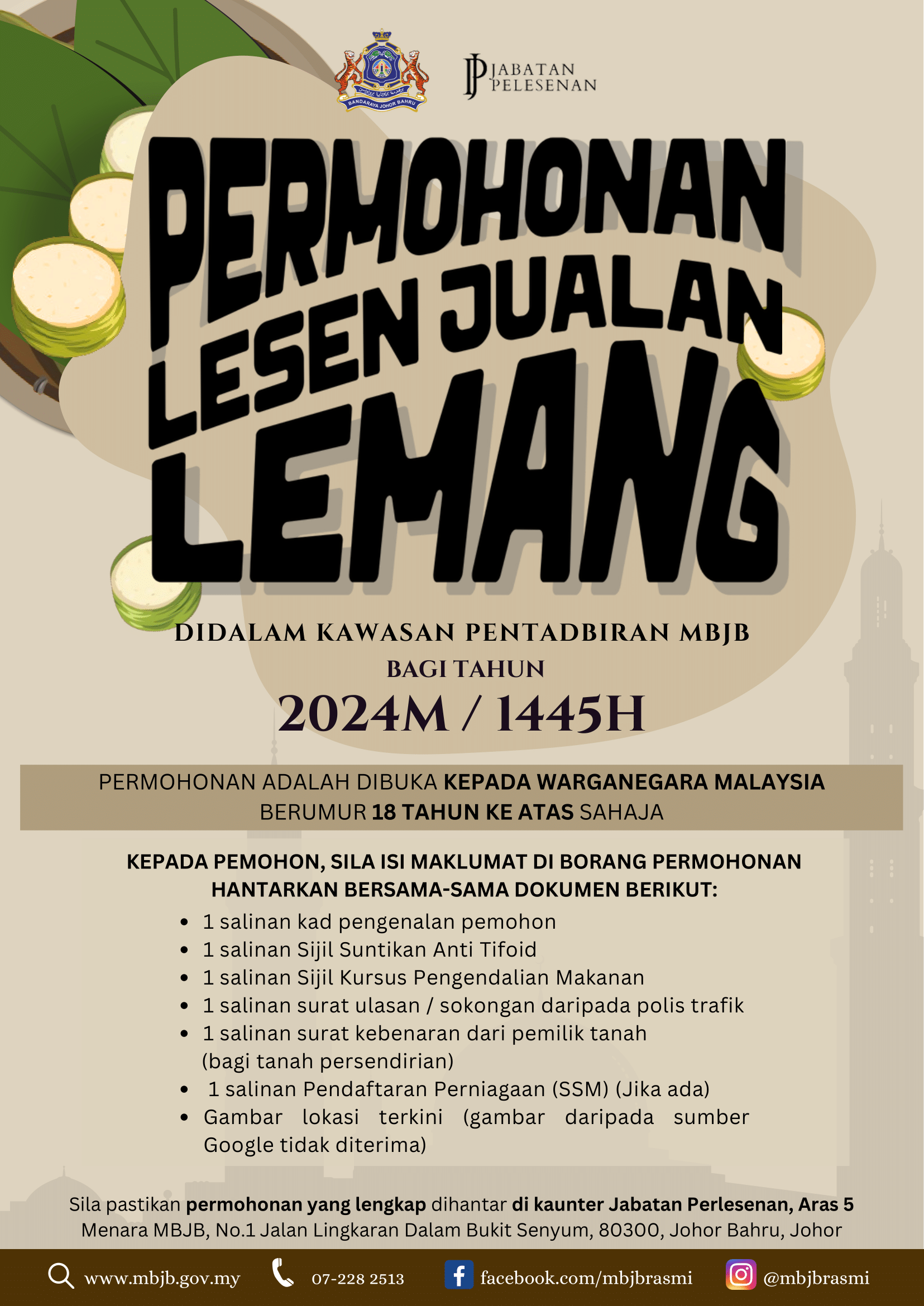 Permohonan Lesen Jualan Lemang