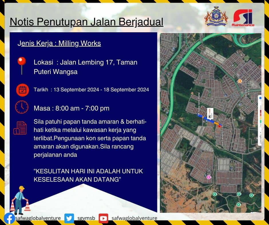 Notis Penutupan Jalan