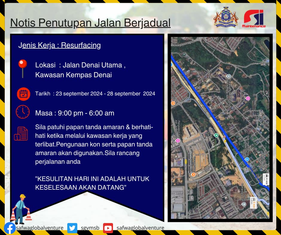 Notis Penutupan Jalan