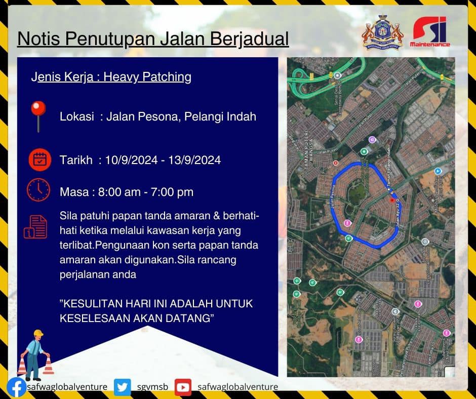 Notis Penutupan Jalan