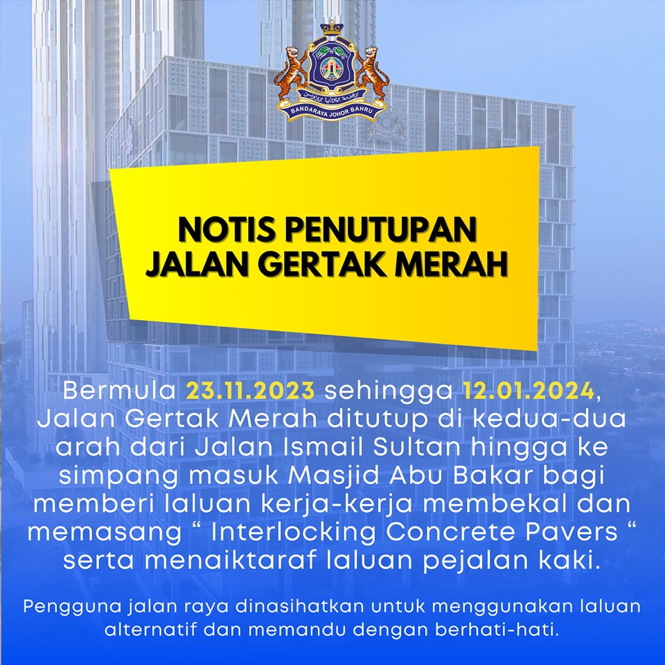 Notis Penutupan Jalan